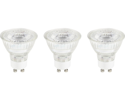 LED žárovka PAR16/PAR51 GU10 / 4,9 W ( 64 W ) 450 lm 6500 K čirá bal. - 3 ks