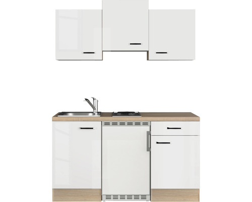 Kuchyňská linka s dřezem, varnou deskou a horními skříňkami