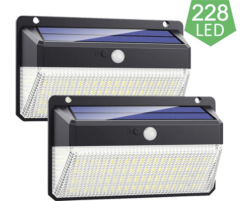 Venkovní solární LED svítidlo VIKING M228 SET sada - 2ks se senzorem pohybu