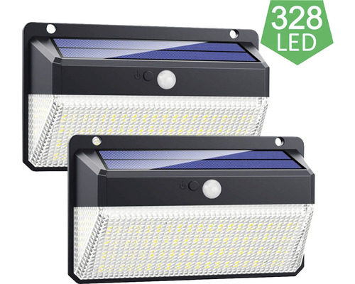 Venkovní solární LED svítidlo VIKING M328SET sada - 2ks se senzorem pohybu