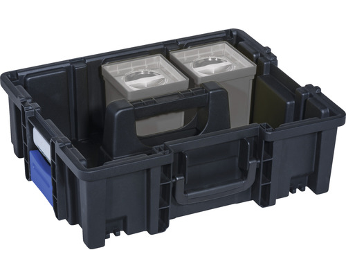Univerzální kufr na nářadí INDUSTRIAL EURO PLUS K 440x150x355 mm, černá