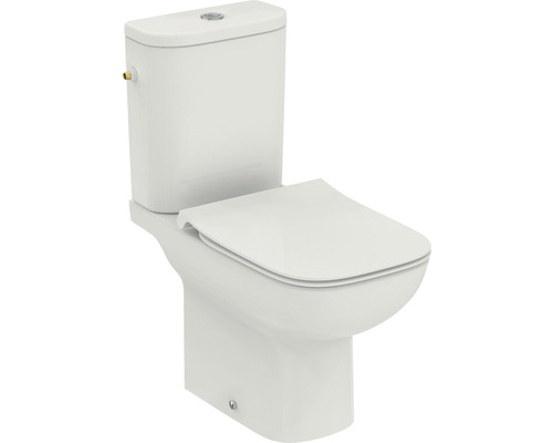 WC kombi Ideal Standard i.life A bez splachovacího kruhu bílá vč. WC prkénka R045801