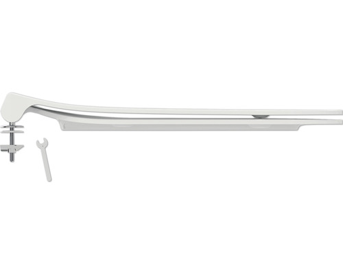 Toaletní sedátko s upevňovacím materiálem a klíčem