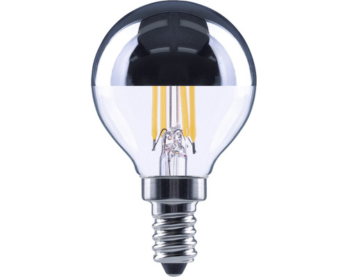 LED žárovka FLAIR G45 E14 / 4 W ( 34 W ) 380 lm 2700 K stříbrná čirá