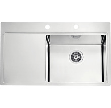 Nerezový dřez ALVEUS Pure 50 Satin pravý 860x525x1 mm 1103653