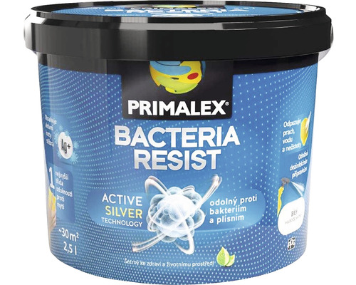 Barva Primalex Bacteria Resist bílá 2,5 l-0