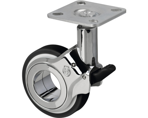 Otočné kolečko s brzdou a montážní deskou