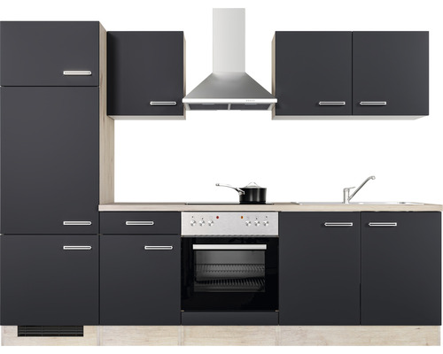 Kompletní kuchyně s umyvadlem, sporákem, digestoří a skříňkami