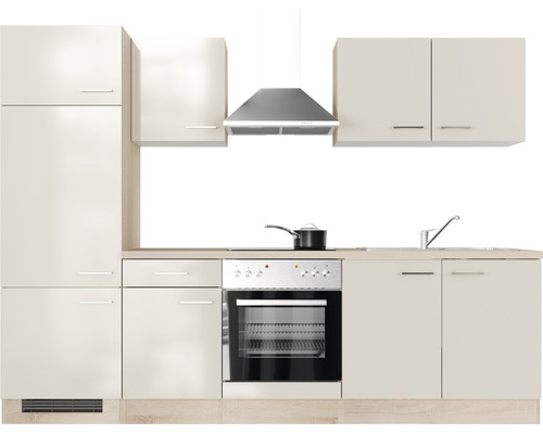 Kompletní kuchyňská linka s dřezem, sporákem, troubou, digestoří a skříňkami