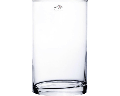 Váza skleněná CYLI válcovitá Ø15 x 25 cm ruční výroba