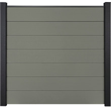 Zahradní plot z vodorovných prvků a rámu