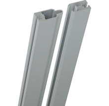 Dva šedé plastové profily