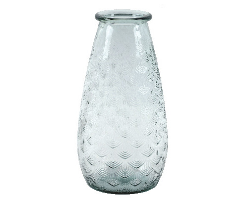 Váza skleněná PALM 34 cm čirá