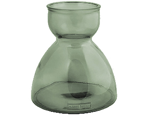 Váza skleněná SENNA 23 cm 3,5 l zelenošedá