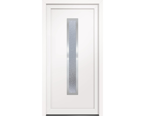 Bílé interiérové dveře se skleněnou vložkou