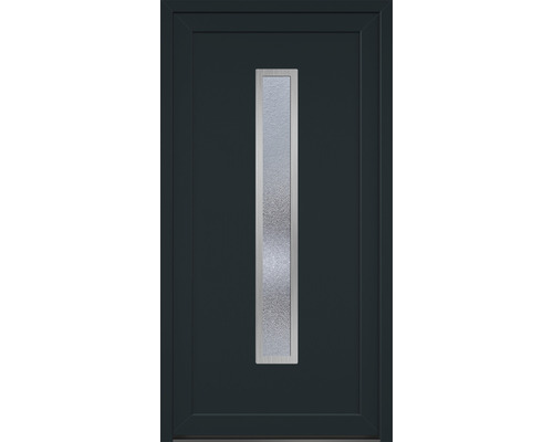 Vchodové dveře s obdélníkovou skleněnou vložkou