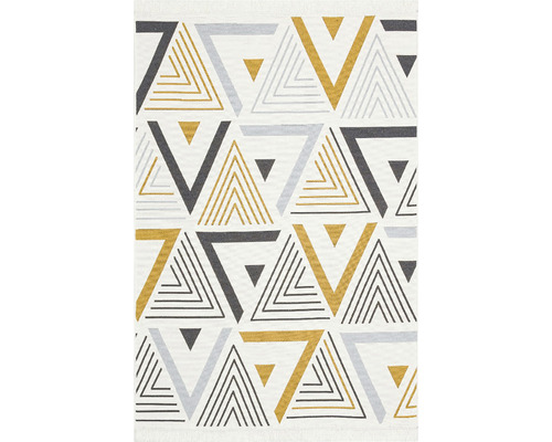 Kusový oboustranný koberec Arya 18 yellow/grey 60x90 cm