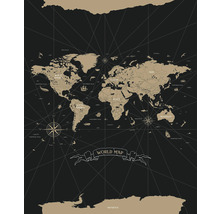 Mapa světa s kontinenty, oceány a růžicemi kompasu