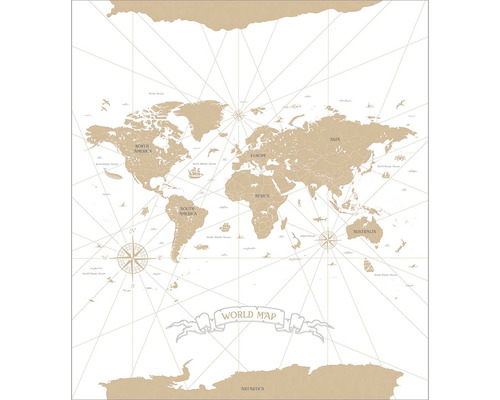 Vliesový panel 103410101 Mapa světa 200x280 cm
