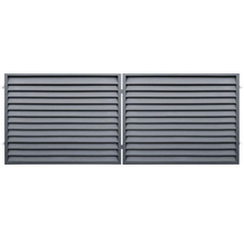 Dvoukřídlá brána s lamelami do zahrady