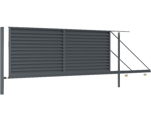 Posuvná brána s lamelovou výplní