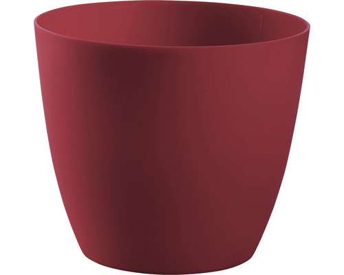 Obal na květináč plastový Ella Ø 18 cm matná bordó