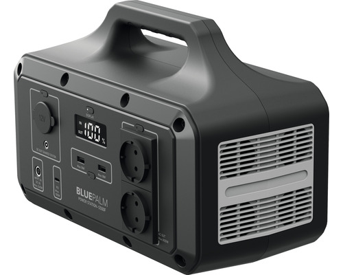 Přenosná napájecí stanice BluePalm s displejem, USB a zásuvkami