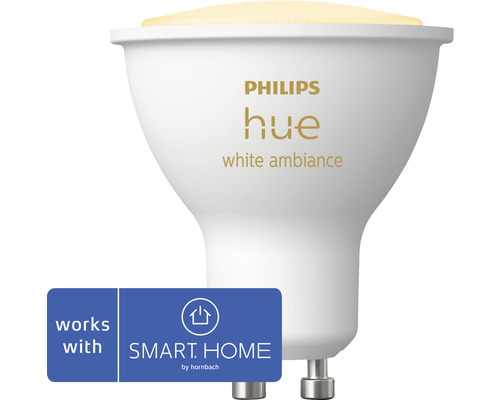 LED žárovka Philips HUE 8719514339903 White Ambiance GU10 4,3W 250lm 2000-6500K stmívatelná kompatibilní se SMART HOME by hornbach