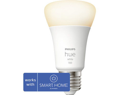 LED žárovka Philips HUE 8719514288232 White A60 E27 9.5W/75W 1100lm 2700K stmívatelná - kompatibilní se SMART HOME by hornbach Žárovka Philips Hue White 1100 s pečetí Smart Home by Hornbach
