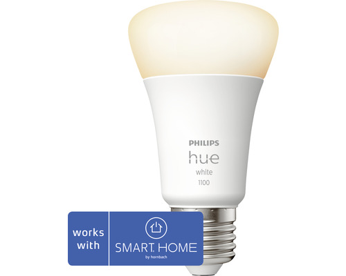 LED žárovka Philips HUE 8719514288232 White A60 E27 9.5W/75W 1100lm 2700K stmívatelná kompatibilní se SMART HOME by hornbach