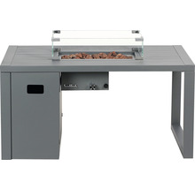 Ohniště na plyn s prosklenou nástavbou