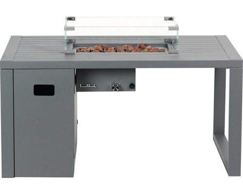 Ohniště na plyn s prosklenou nástavbou