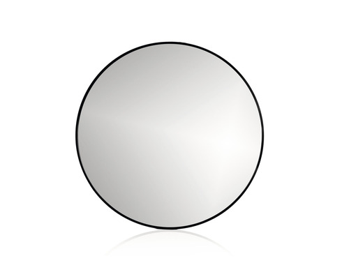 Kulaté zrcadlo do koupelny Round line mirror v černém rámu 100 x 100 cm R1000B_