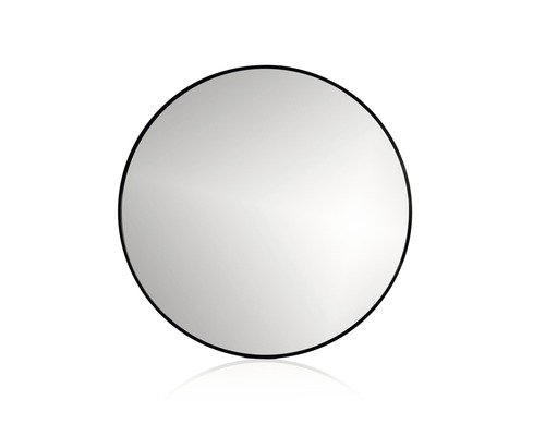 Kulaté zrcadlo do koupelny Round line mirror v černém rámu 100 x 100 cm R1000B_ Kulaté zrcadlo s černým rámem