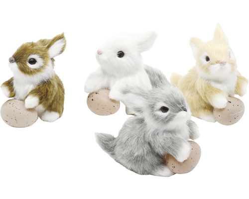 Dekorativní figurky zajíčků s velikonočními vejci