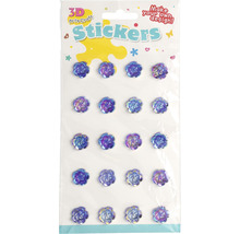 Balení 3D květinových samolepek pro ruční práce