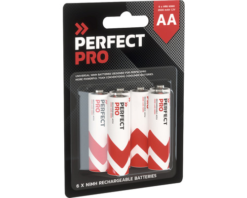 Balení šesti dobíjecích AA baterií