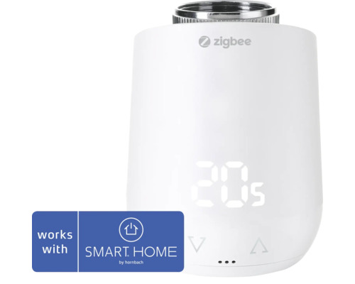 Termostatická hlavice Eurotronic Comet Zigbee M30 x 1,5 bílý 700227 - Kompatibilní s SMART HOME by hornbach