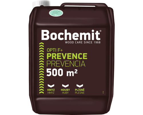Ochrana dřeva Bochemit Opti F+ 5l zelený BIOCID Bochemit ochrana dřeva proti hmyzu, houbám a plísním na 500 metrů čtverečních