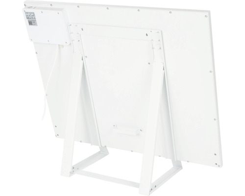 Pohled zezadu na topnou desku se stojanem