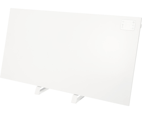 Plochý topný panel s ovládacími prvky a nožičkami