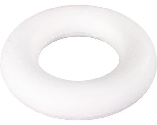 Kroužek k aranžování polystyrenový Ø 15 cm bílý Bílý těsnicí kroužek