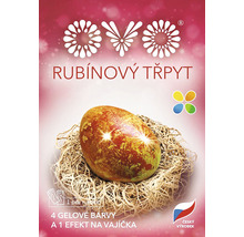 Balení sady barev na vejce s rubínovým třpytivým efektem