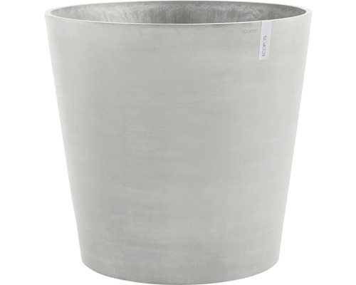 Výsadbový květináč Ecopots Amsterdam s kolečky plastový Ø 60 cm V 56 cm bílošedý Šedý plastový květináč