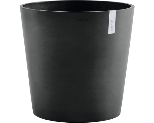 Výsadbový květináč Ecopots Amsterdam plastový Ø 50 cm V 43,8 cm tmavě šedý Květináč Ecopots z plastu