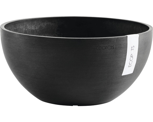 Černý květináč značky Ecopots