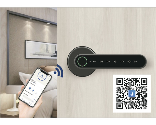 Chytrá klika Smart Touch Handle H.03.CE ovládaná otiskem prstu, chytrým telefonem Bluetooth, nebo PIN kódem