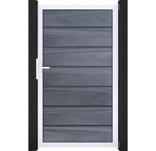 Zahradní branka s rámem a vodorovnými panely