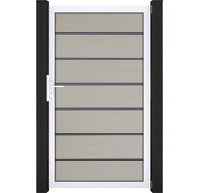 Zahradní branka s příčkami, madlem a rámem