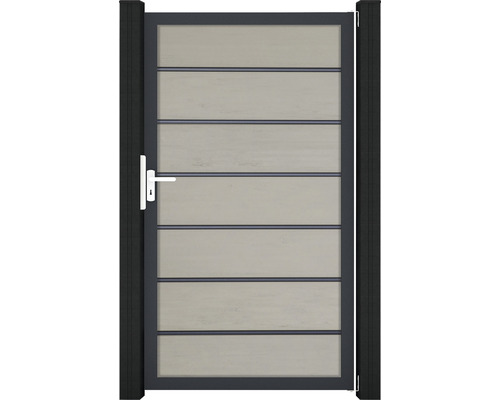 Branka GroJa Flex Grande Premium Zahradní branka s vodorovnými panely a rukojetí